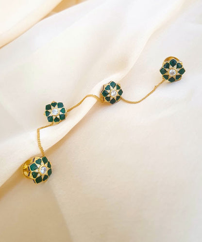 Rajwada Kurta Buttons Green