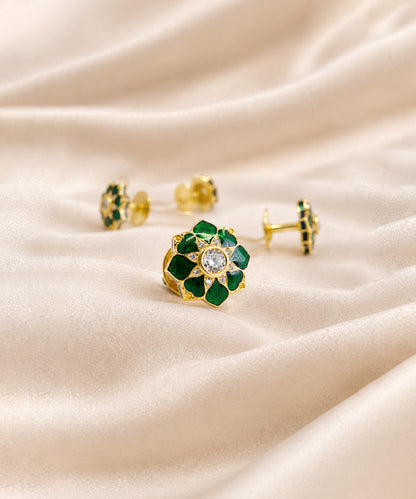 Rajwada Kurta Buttons Green