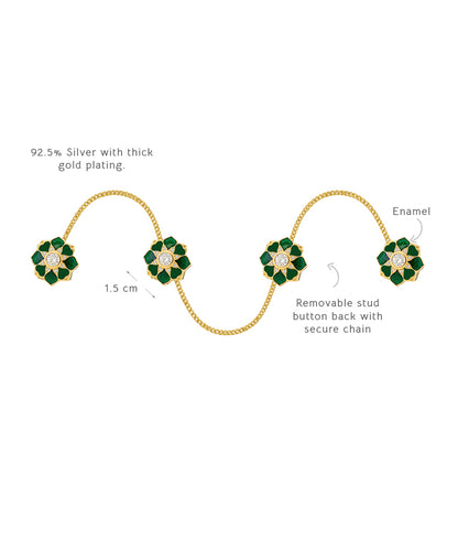 Rajwada Kurta Buttons Green