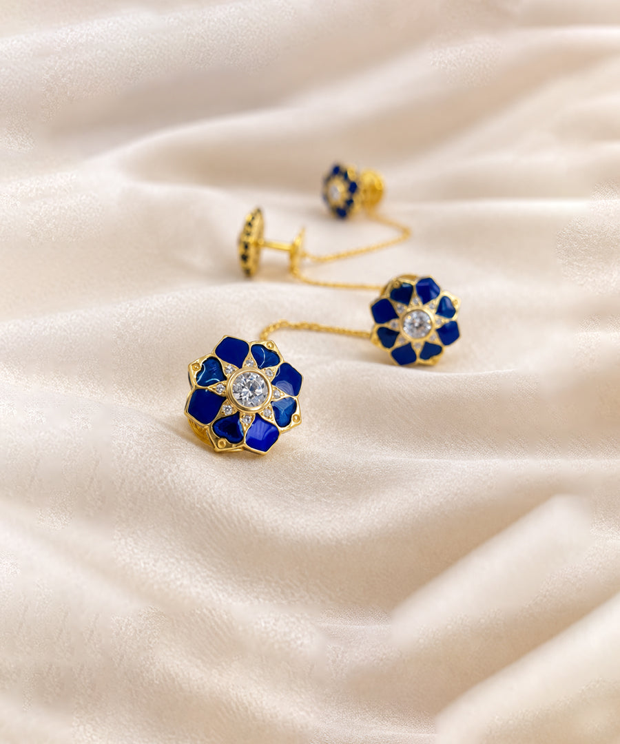 Rajwada Kurta Buttons Deep Blue