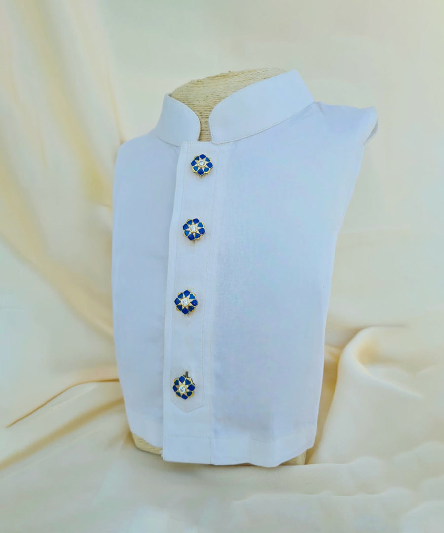 Rajwada Kurta Buttons Deep Blue
