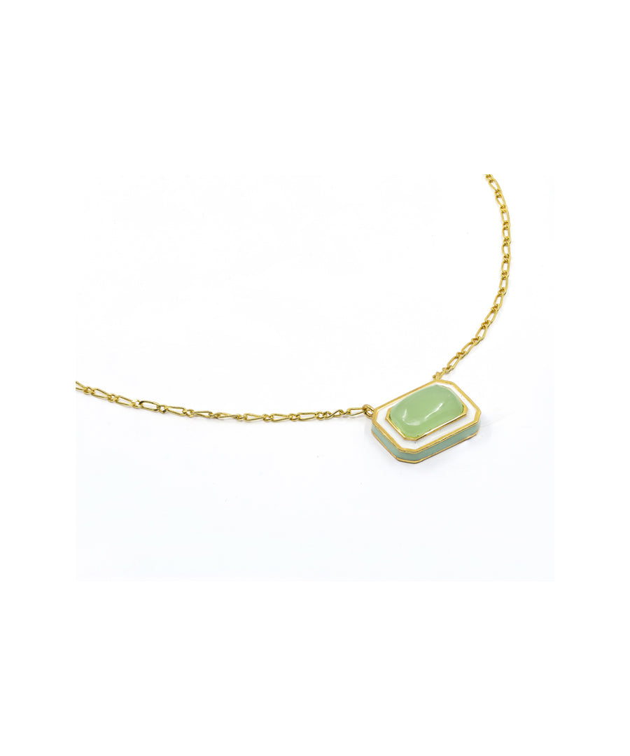 Tranquil Necklace With Cufflinks - Gift Box For Him and Her - Sterling Silver