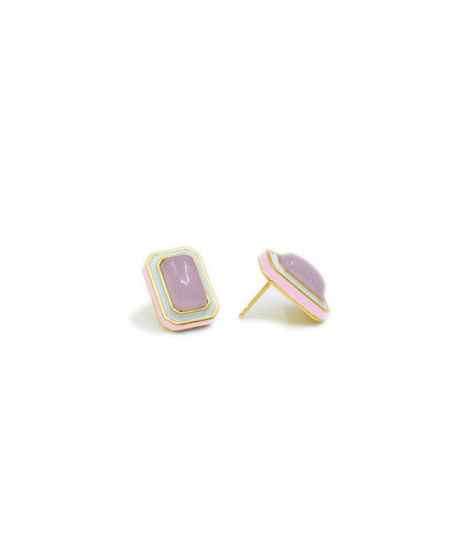 Tranquil Clody Pink Vitamin Sea Stud Earrings