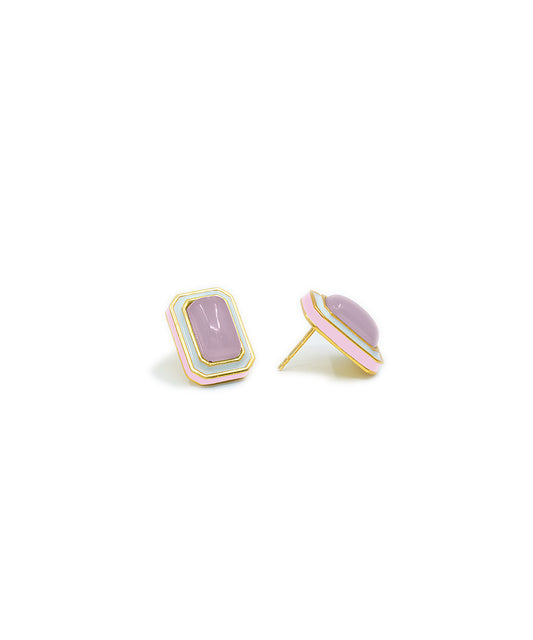 Tranquil Clody Pink Vitamin Sea Stud Earrings