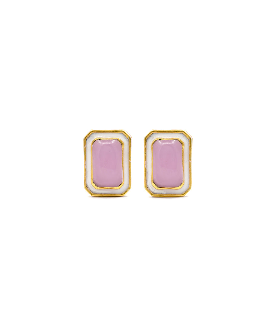 Tranquil Stud Earrings With Adjustable Ring - Gift Box For Women - Sterling Silver