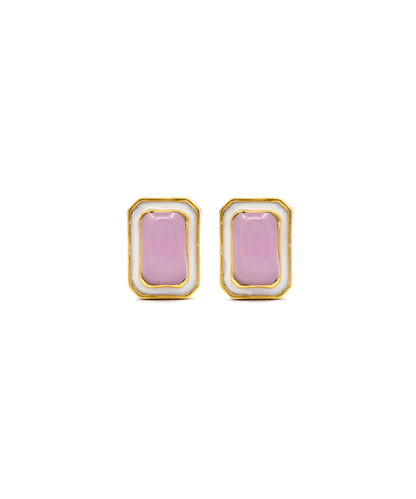 Tranquil Stud Earrings With Adjustable Ring - Gift Box For Women - Sterling Silver