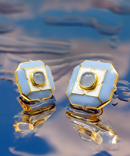 Ripple Blue Tranquil Sherwani Buttons