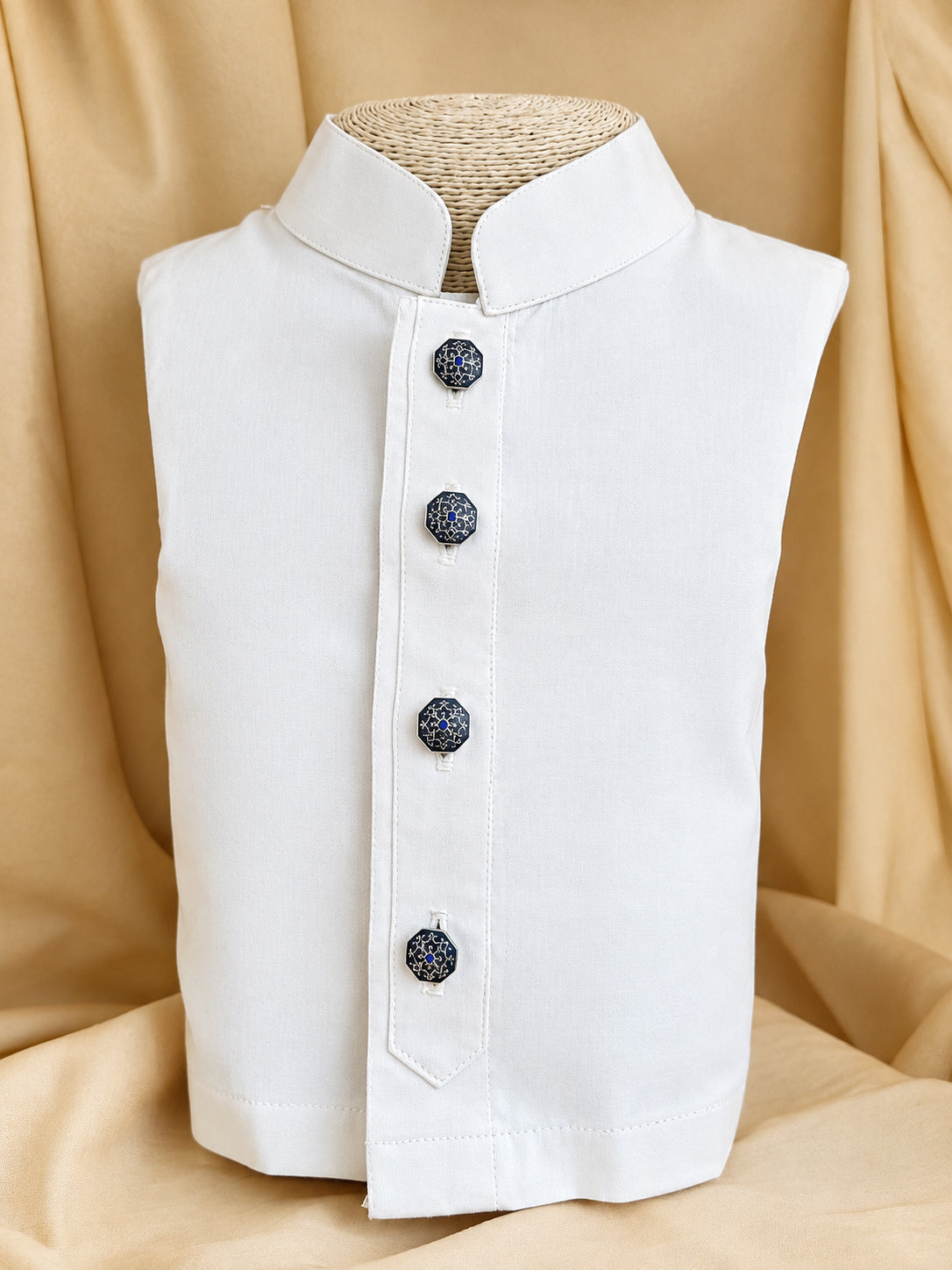 Goonj Kurta Buttons - Silver Oxide Finish
