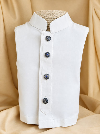 Goonj Kurta Buttons - Silver Oxide Finish
