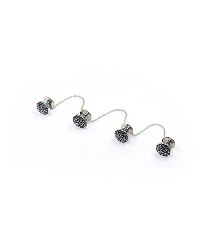 Goonj Kurta Buttons - Silver Oxide Finish