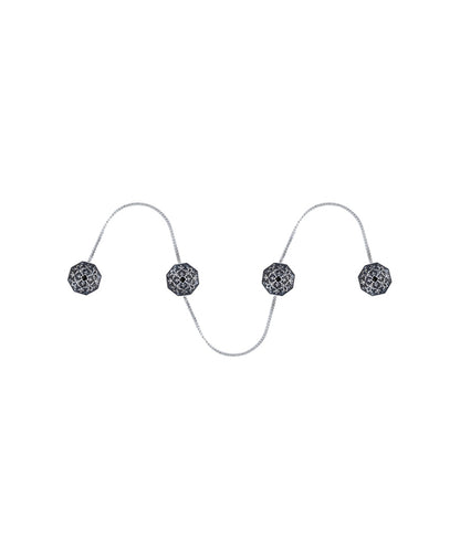 Ste of 4 kurta buttons with chain.