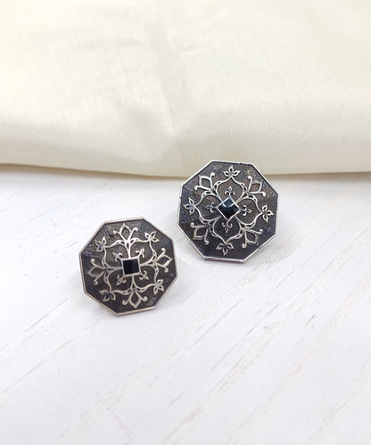 Goonj Sherwani Buttons - Silver Oxide Finish