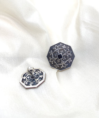 Goonj Sherwani Buttons - Silver Oxide Finish