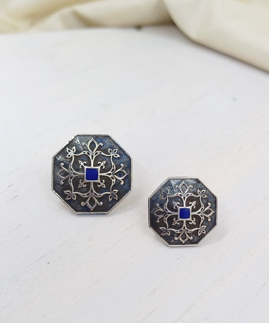 Goonj Sherwani Buttons - Silver Oxide Finish