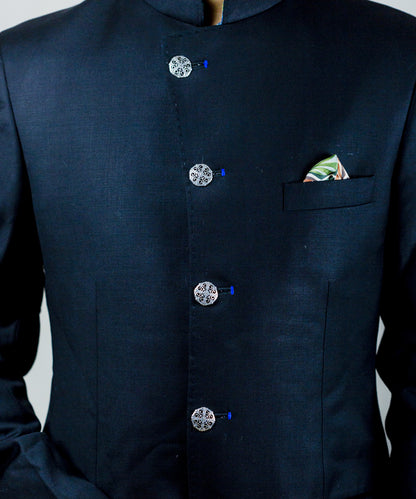 Thar Sherwani Buttons - Silver Oxide Finish