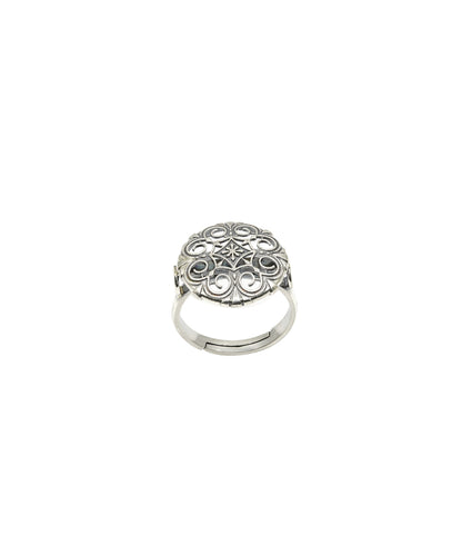 Thar Binti Ring - Silver Oxide Finish