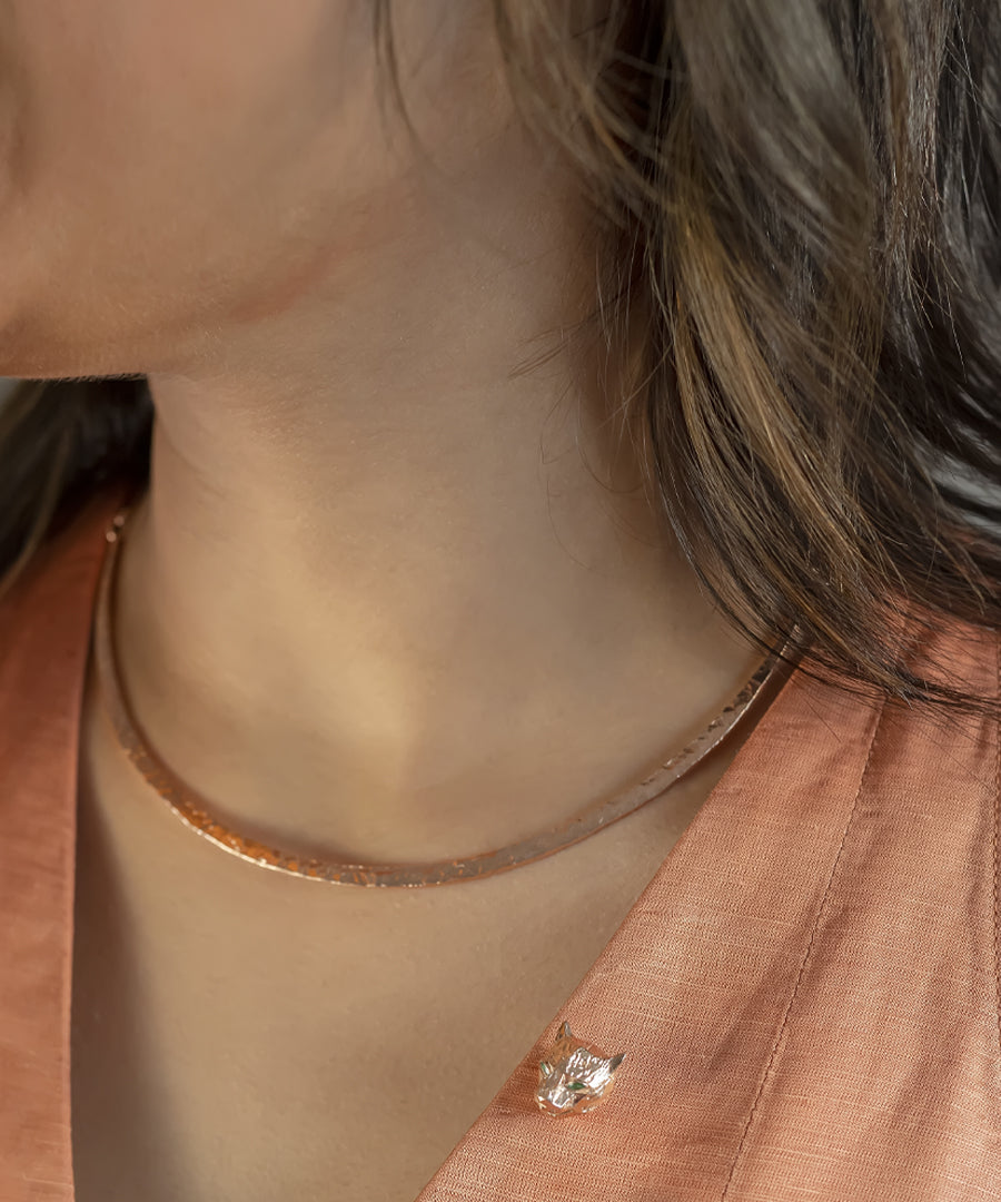 Rose Gold Untamed Hasli Choker Necklace