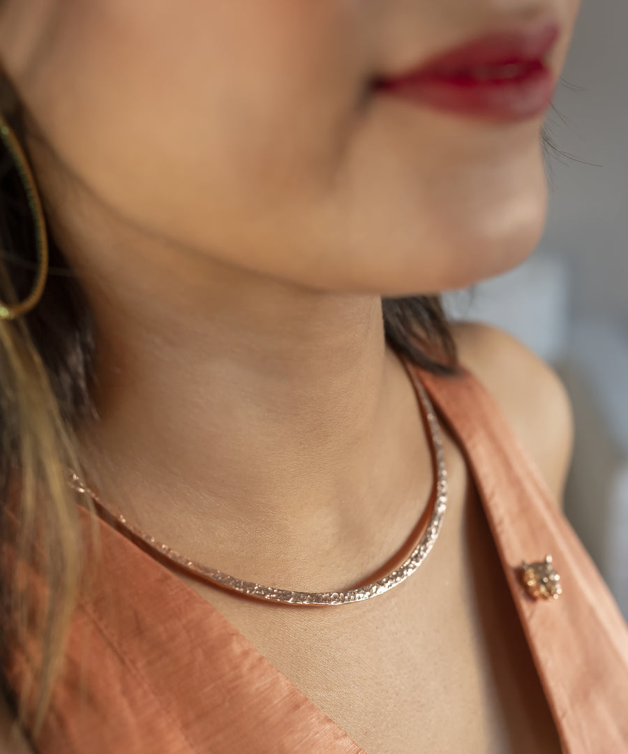 Rose Gold Untamed Hasli Choker Necklace