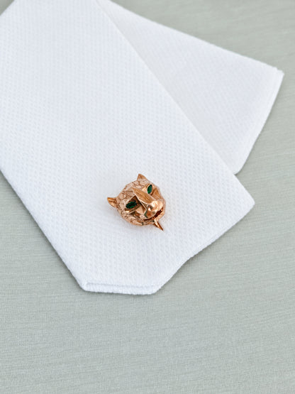 Panther cufflinks for men in 925 sterling silver