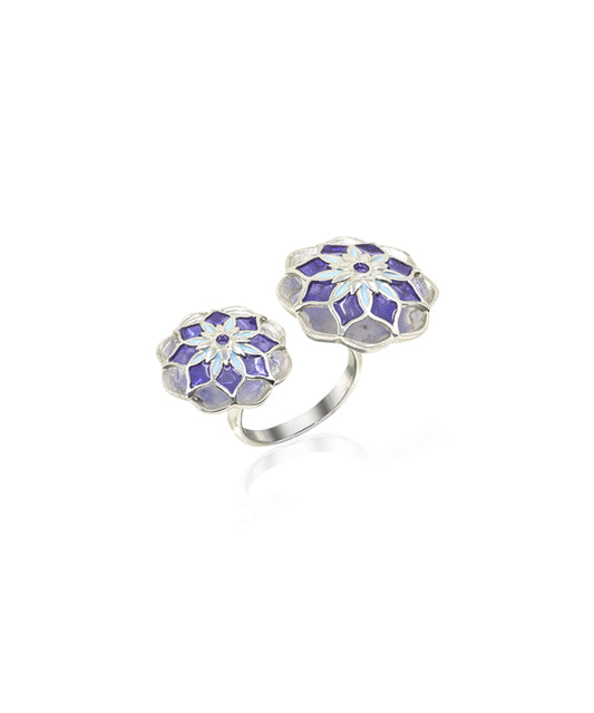 Gul Askim Ring - Purple Meenakari