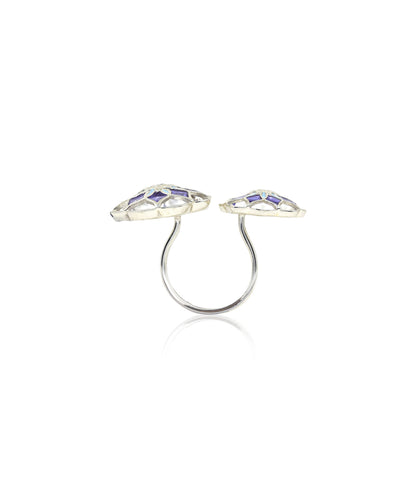 Gul Askim Ring - Purple Meenakari