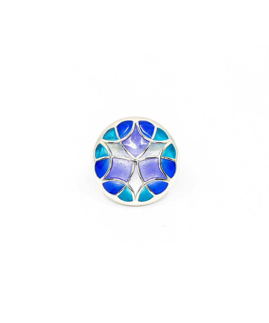 Aqua Blue Kaleidoscope Sherwani Buttons
