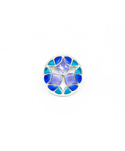 Aqua Blue Kaleidoscope Sherwani Buttons