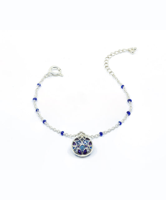 925 silver tarnishfree charm bracelet for women girls.