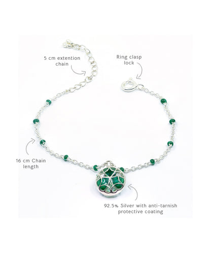 925 silver bracelet for women and girls.