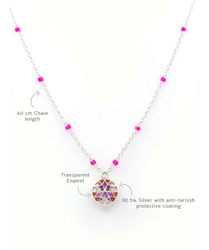 Designer chain necklace for women handcrafted in 925 sterling silver with anti-tarnish 