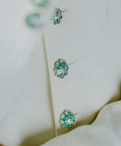Green Gulaal Sherwani Buttons