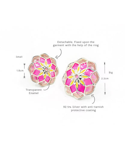 Pink Gulaal Sherwani Buttons