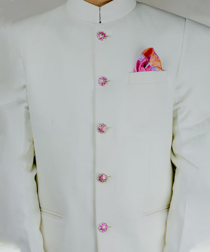 Pink Gulaal Sherwani Buttons