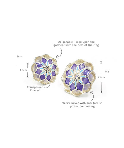 Purple Gulaal Sherwani Buttons