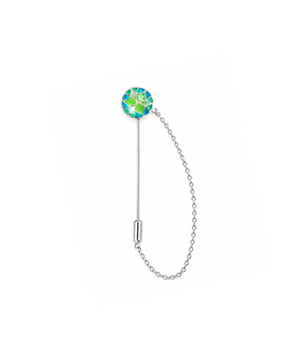 Rama Green Kaleidoscope Lapel Pin