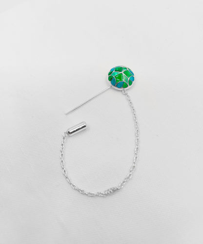 Rama Green Kaleidoscope Lapel Pin