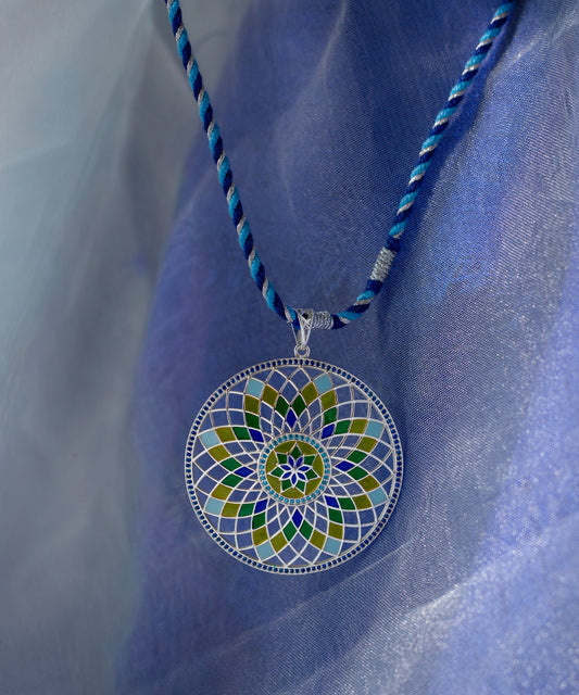 Ruya Silver Anti-Tarnish Blue Zircon Pendant