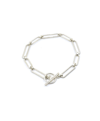 Silver chain bracelet for women and girls. 