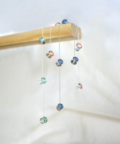 A set of 4 kurta buttons with secure chain.