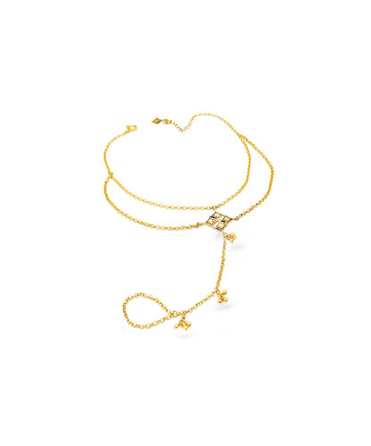 Thar Anklet - Gold Oxide Finish