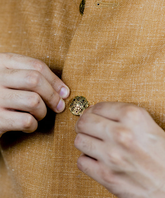 Thar Sherwani Buttons - Gold Oxide Finish