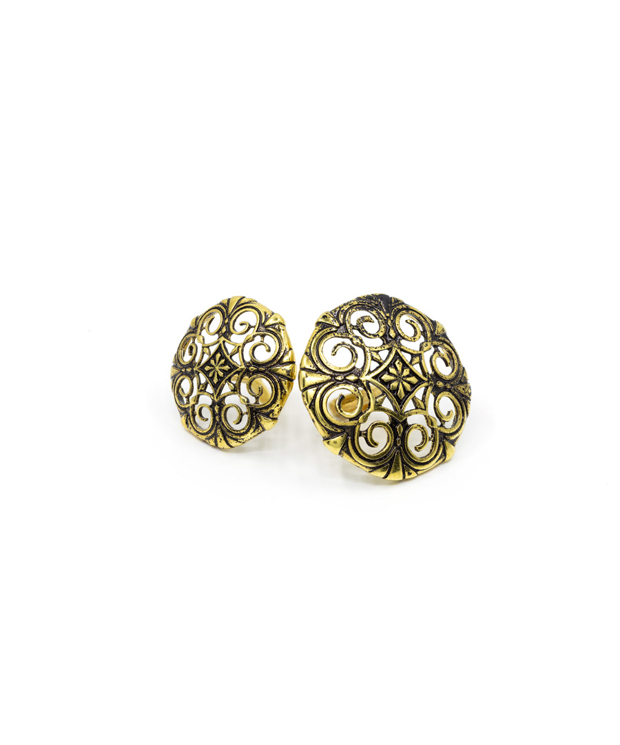 Thar Sherwani Buttons - Gold Oxide Finish
