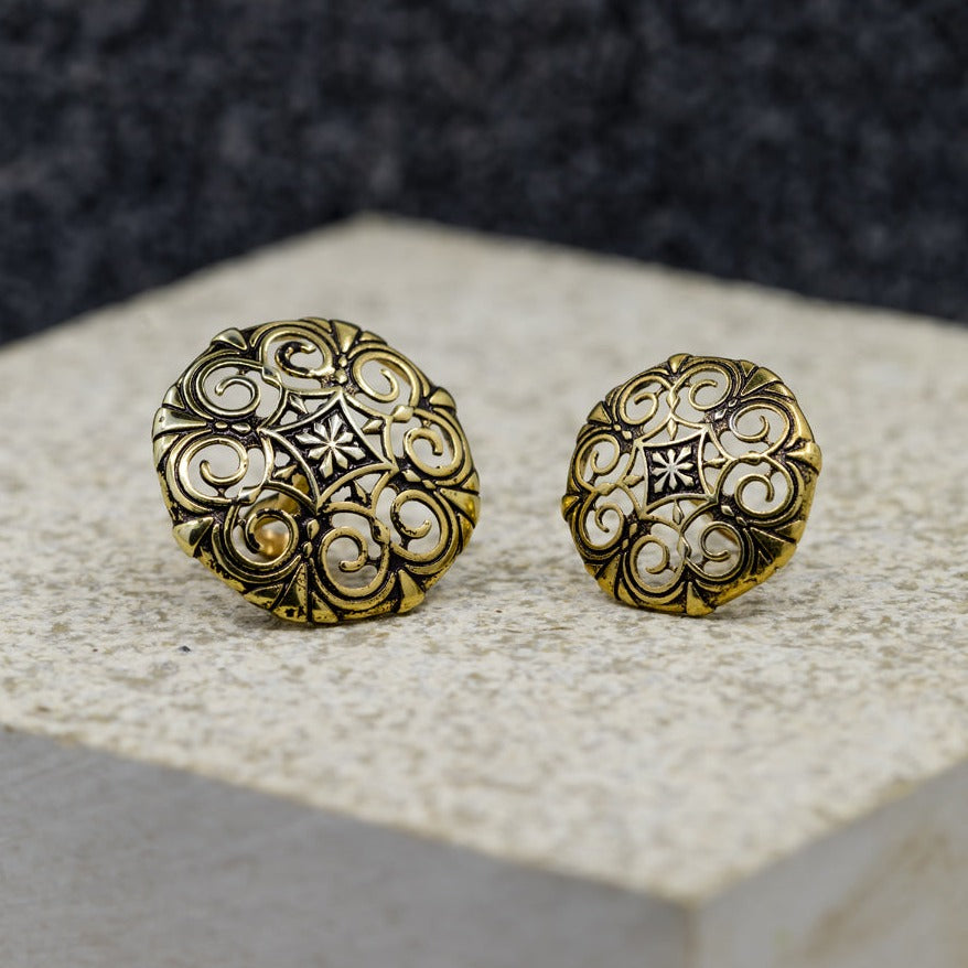 Thar Sherwani Buttons - Gold Oxide Finish