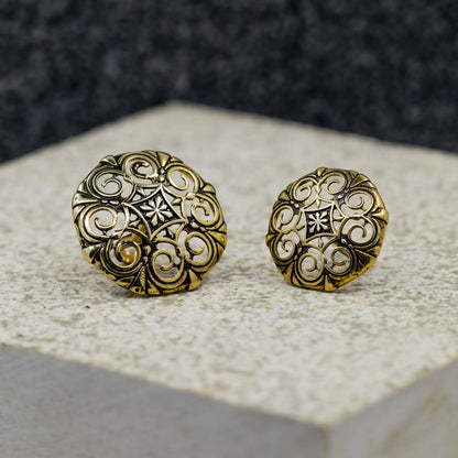 Thar Sherwani Buttons - Gold Oxide Finish