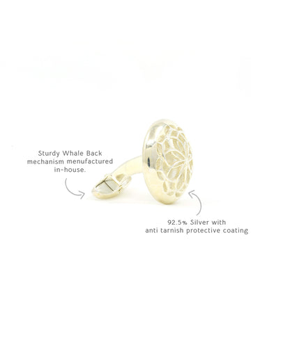 Silver Glimpse Cufflinks