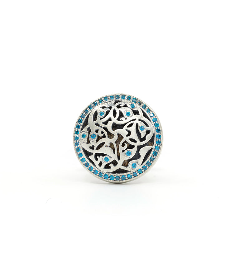 Bodhi Cufflinks - Aqua Blue Gemstones