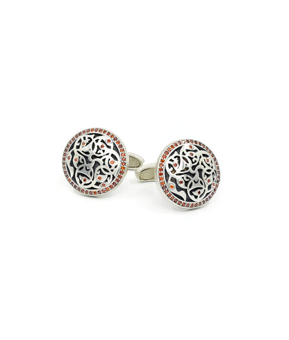 Orange Bodhi Cufflinks